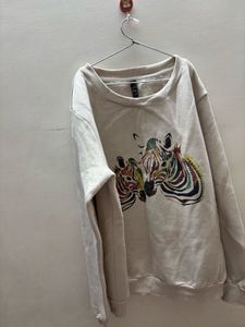 Zebra Print Sweatshirt