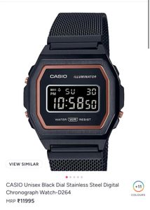 Casio Vintage Black Digital Watch