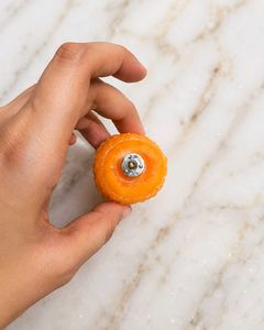 Orange "Modak  Candles "