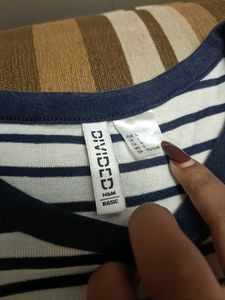 Striped Crew Neck T-Shirt