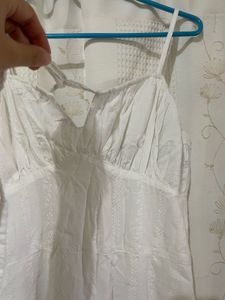 white midi dress
