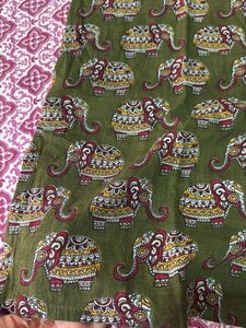 Elephant Print Cotton Top