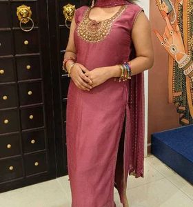 Stylish Lavender &amp; Blush Pink Kurta Set