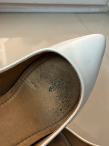 White Patent Pointed Toe Heels