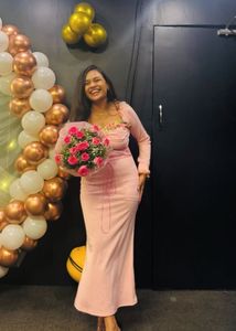 Elegant Pink Party Dress