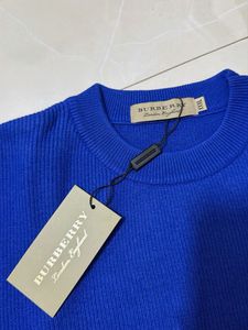 Burberry Blue Knit Sweater