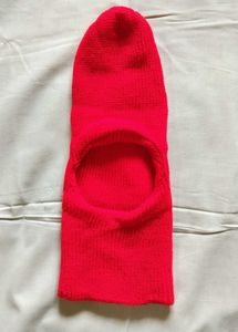Red Knit Ski Mask Kids Balaclava Winter Monkey Cap