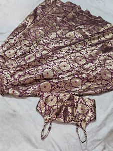Elegant Brocade Lehenga Choli Set XSmall Size
