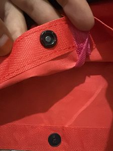 Red Rolling Shopping Bag