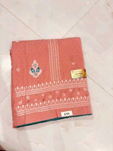 Peach Embroidered Kurta Set