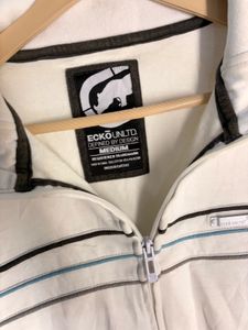 Eco untitled Men's White Zip-Up Track Jacket