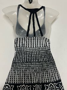 Pintresty Boho Black &amp; White Smocked Dress