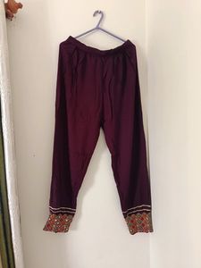 Wine Color Kurta Set