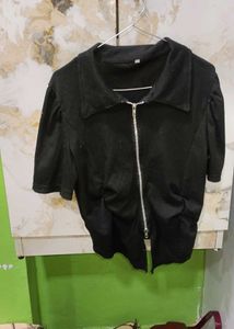 Black Zip-Up Jacket