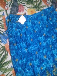Blue &amp; Gold Ethnic Skirt