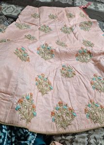 Beautiful Peach Lehenga Choli Set