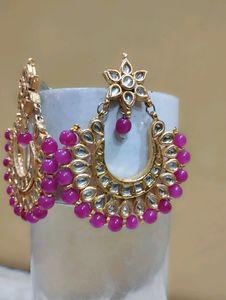 Heavy Real Kundan Earring