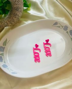 Cute "Love" Heart Earrings