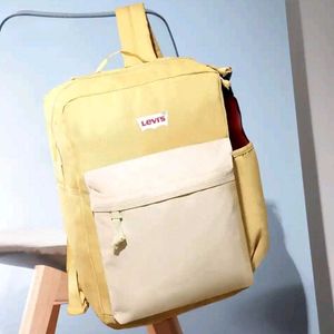 Levi's Yellow & Beige Backpack