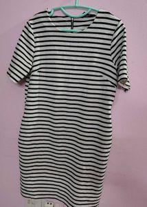 Chic Striped Mini Dress