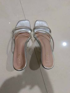 Sparkling Clear Strap Heels
