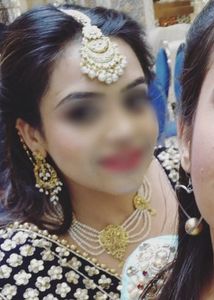 Elegant Pearl &amp; Kundan Maang Tikka