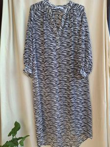 Chic Zebra Print Sheer Maxi Dress
