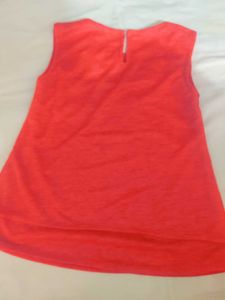 Girls age 2-4 Yrs Bright Red Sleeveless Top