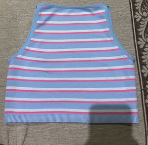 Striped Crop Tank Top
