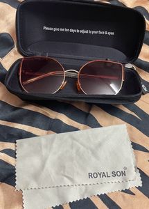 Brown Cat-eye Gradient Sunglasses For Women