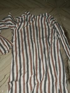 Striped Long Kurta