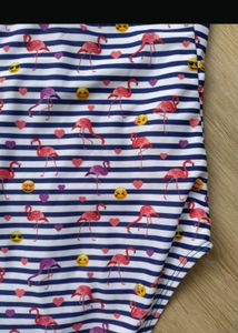 Striped Flamingo Swimsuit