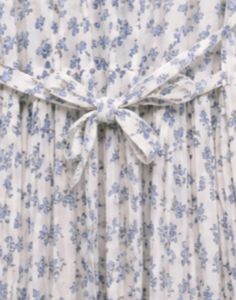 Floral Print Pleated Midi Dress