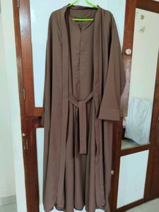 Elegant Brown Abaya Set