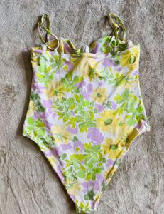 Floral Print One-Piece Swimsuit