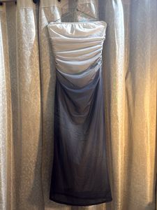 Strapless Grey Ombre Maxi Dress- wore once