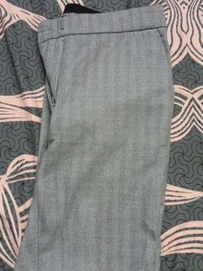 Classic Grey Striped Trousers