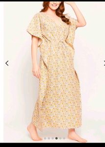 Floral Print Kaftan Nighty
