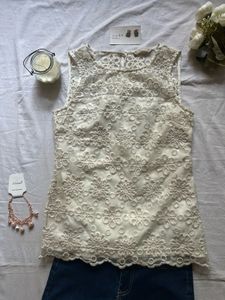 Chic Lace Top with Dark Wash Jeans