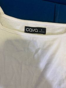 CAVA ATHLEISURE White Ribbed Tank Top