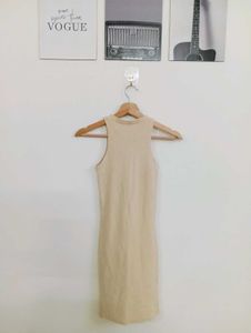 Sleek Ribbed Sleeveless Dress