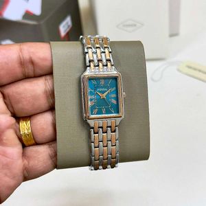 Fossil Rectangular Two-Tone Watch