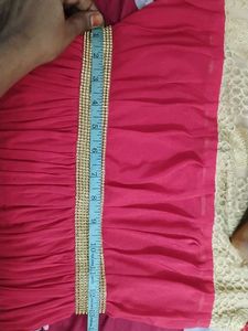 Beautiful Red &amp; Gold Ethnic Gown
