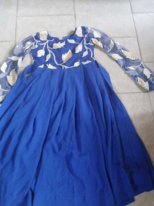 Elegant Blue Ethnic Gown