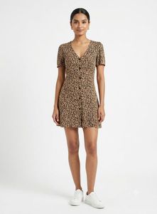 H&M Animal Print A-Line Mini dress