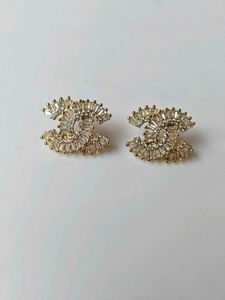 Designer CC Stud Earrings