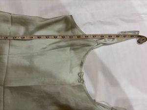 Satin Slip Dress with Bow Detail