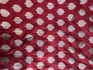 Royal Red Zari Saree + blouse piece