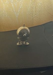 Silver Robot Figurine