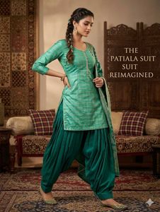 Elegant Teal Patiala Suit Set